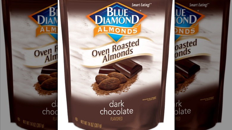 Blue Diamond Dark Chocolate almonds bag