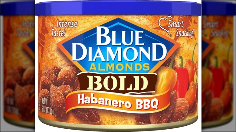 Blue Diamond Habanero BBQ almonds can