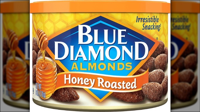 Blue Diamond Honey Roasted almonds can
