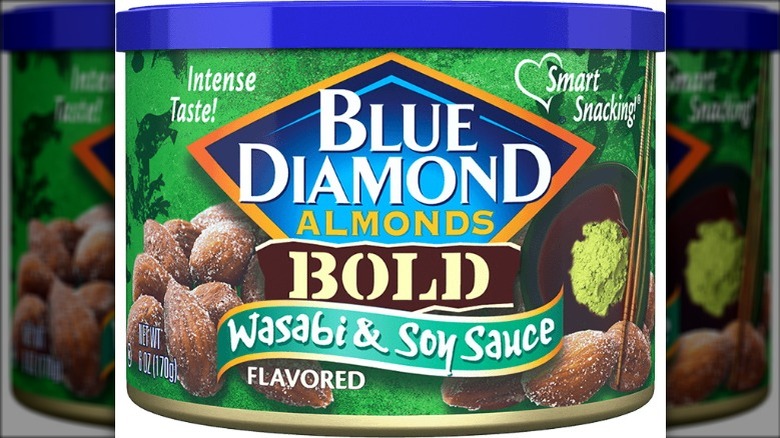 Blue Diamond Wasabi & Soy Sauce almonds can
