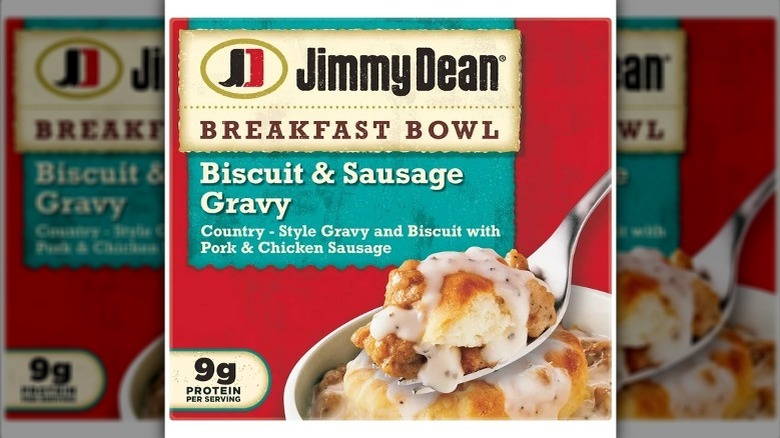 Jimmy Dean Biscuit & Sausage Gravy breakfast bowl