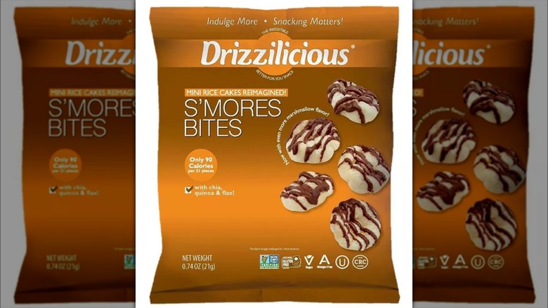 Drizzilicious S'mores mini rice cakes