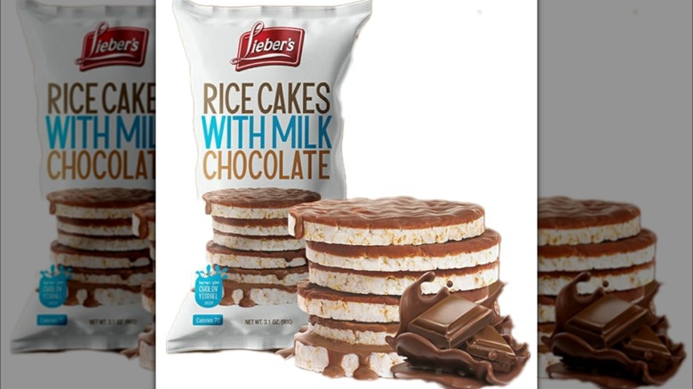 Lieber's milk chocolate rice cakes