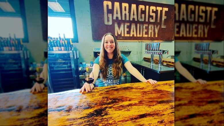 Garagiste Meadery and employee