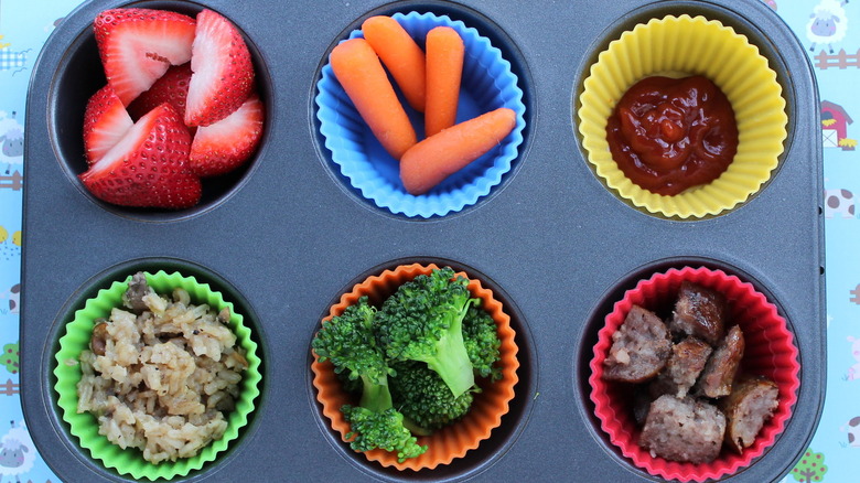 Muffin tin snack tray