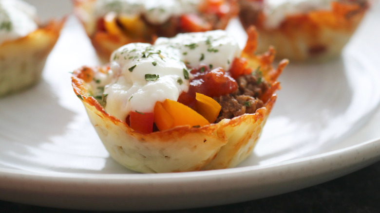 Muffin tin taco cup