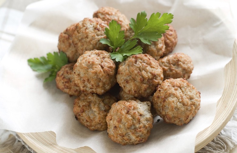 Slow-Cooker Meatballs with Garden Vegetable Sauce