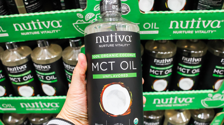 bottles of MCT oil