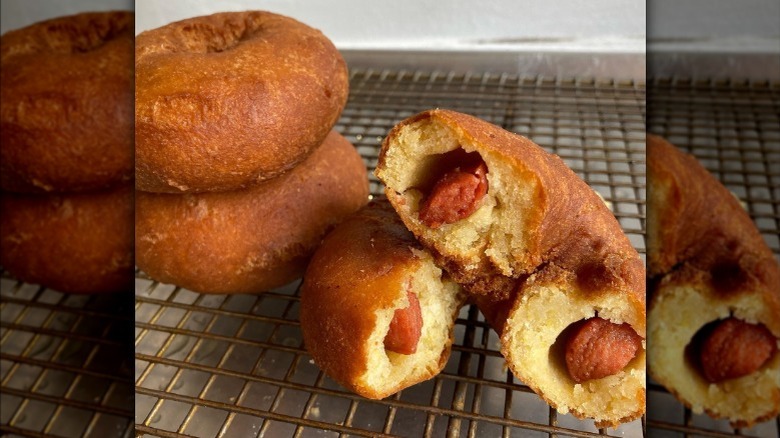 Okie Dokie corn dog donuts