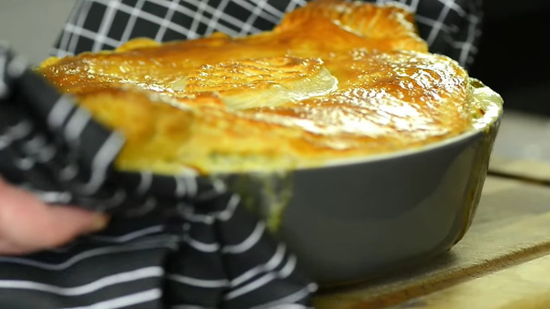 fish pie with puff pastry