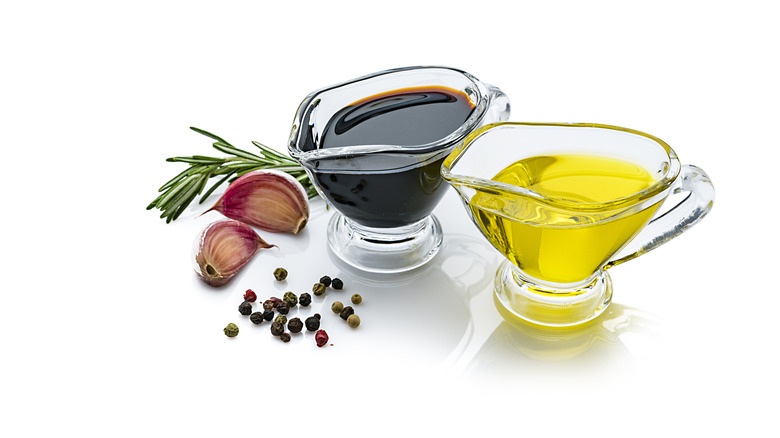 olive oil and balsamic vinegar