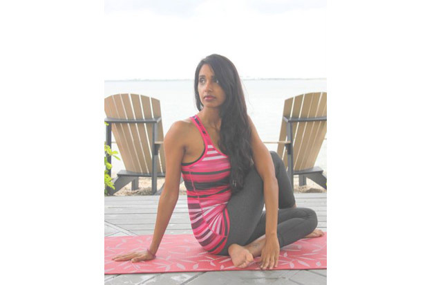 Ardha Matsyendrasana (seated half spinal twist pose)