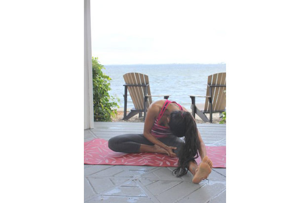 Janu Sirsasana (head to knee pose)