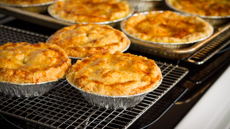 Pot pies on cooling rack