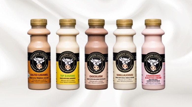 Shaken Udder milkshake bottles