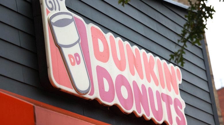 Dunkin' donuts sign