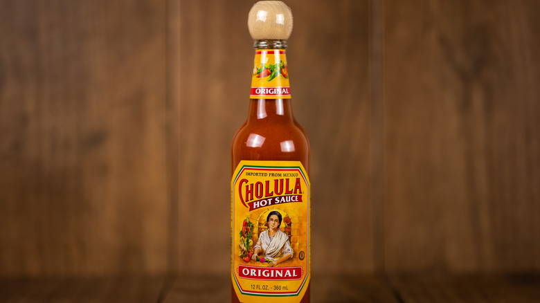 Cholula hot sauce bottle