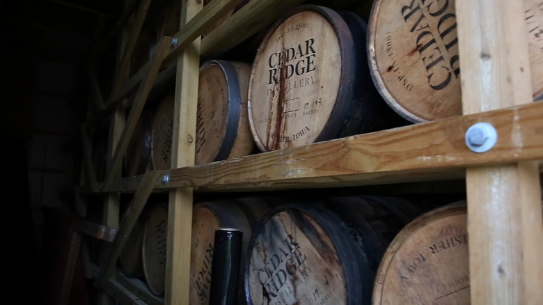 Cedar Ridge wine barrels 
