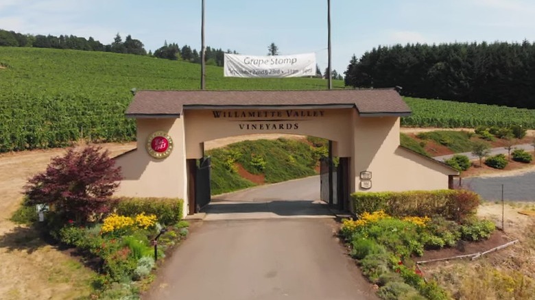 Entrance to Willamette Valley Vineyards