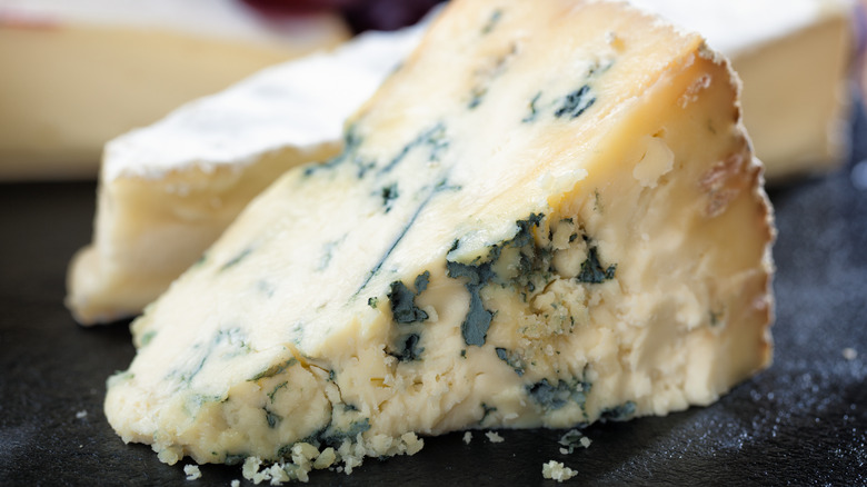 piece of blue cheese