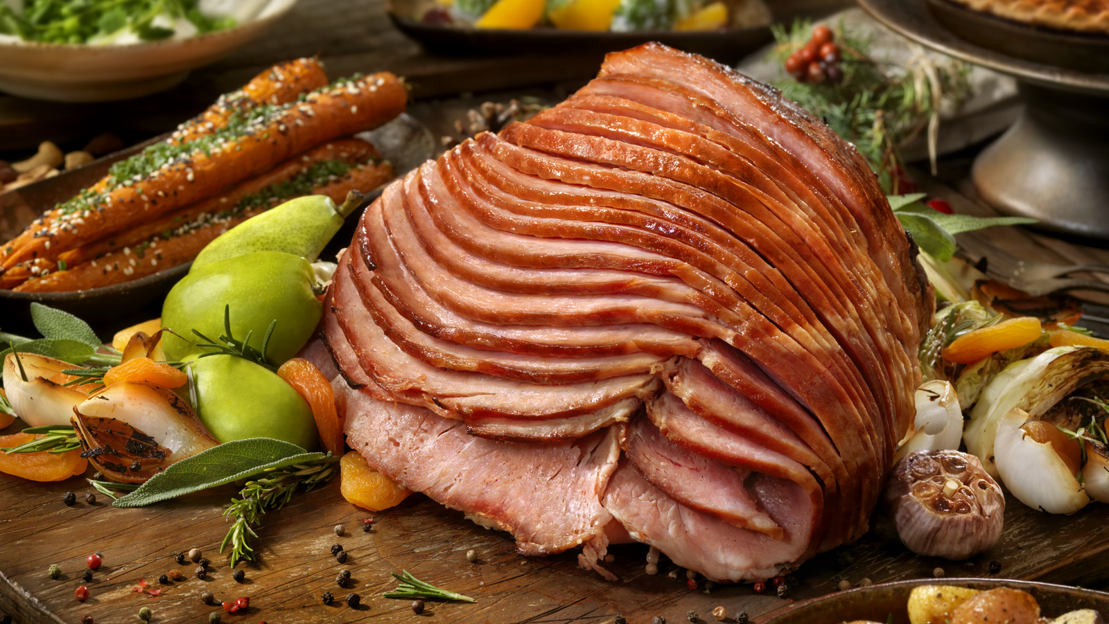 Citrus Glazed Holiday Ham – Catherine's Plates