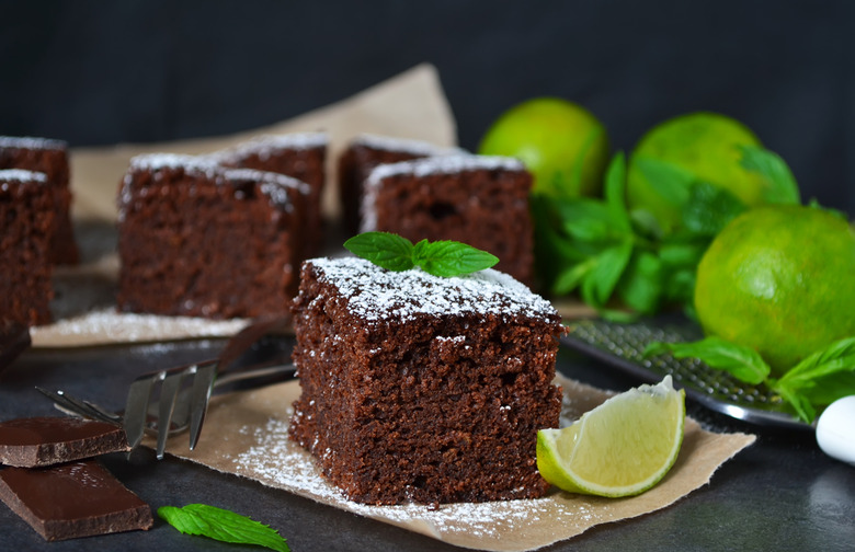 Chocolate, Lime, and Coconut Cake