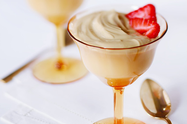 Fernanda Capobianco's Passion Fruit "White Chocolate" Mousse with Fresh Strawberries