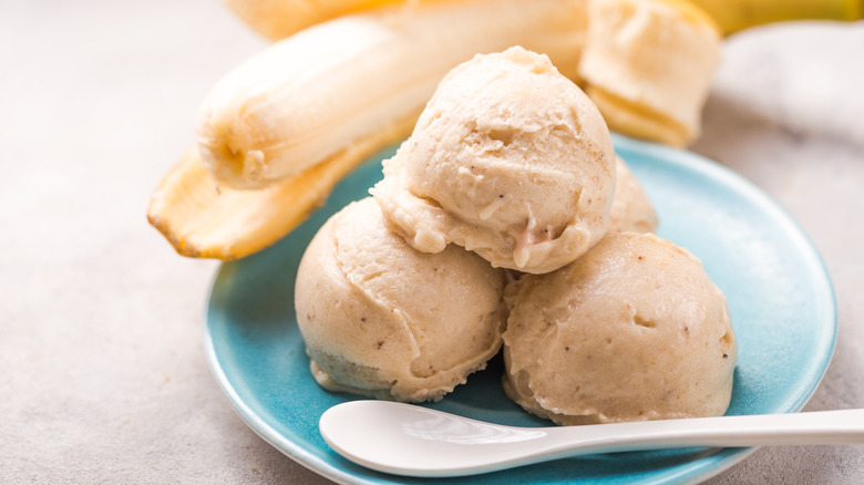 Ice cream made out of bananas