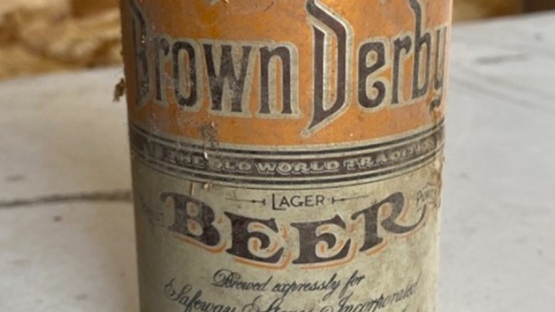 Brown Derby beer can