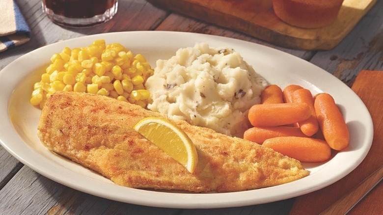 Cracker Barrel haddock dinner