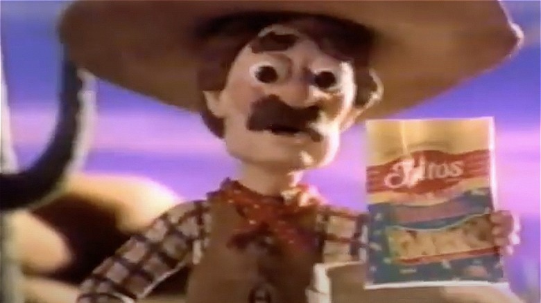 cowboy holding Fritos bag