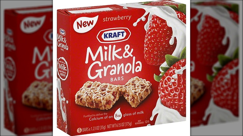 Kraft strawberry milkbites bars