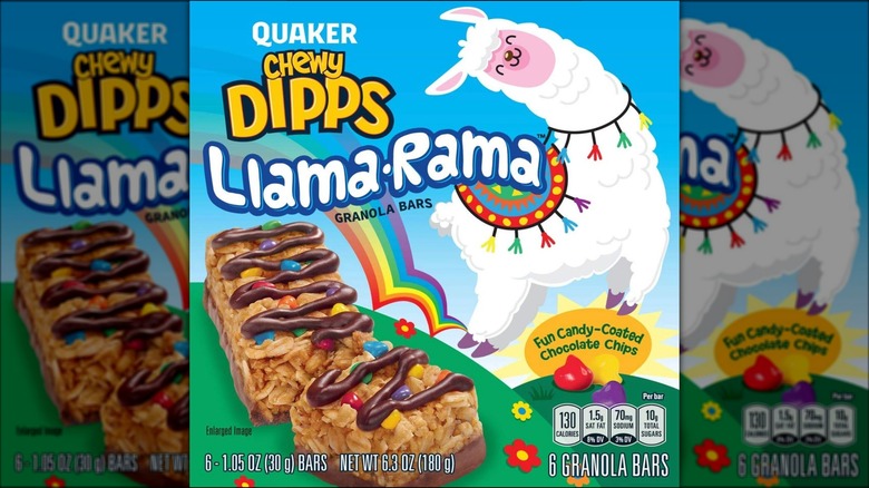 Quaker chewy dipps llama-rama bars