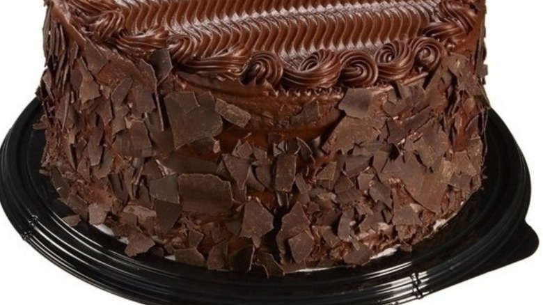 All-American Chocolate Cake on a tray