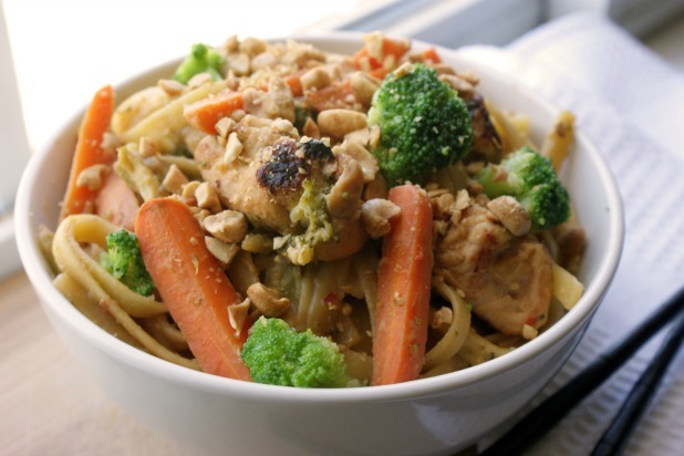 20-Minute Sweet & Spicy Peanut Noodles