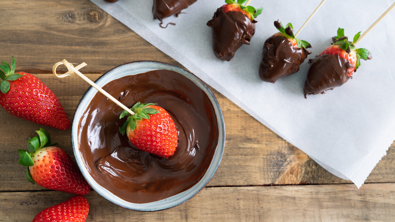 Chocolate Covered Strawberry Bagel