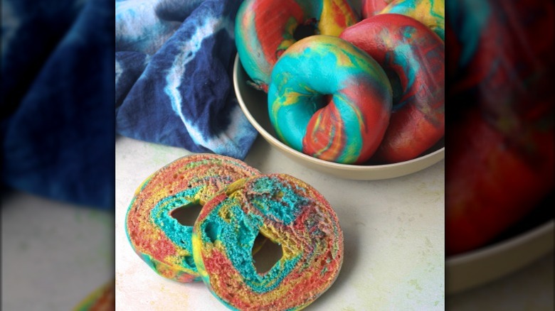 Tie Dye Bagels