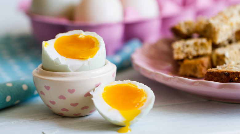 soft boiled duck egg