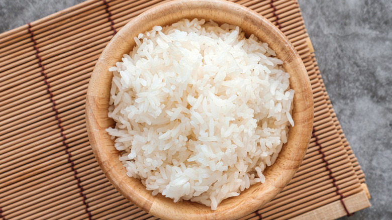 bowl of thai jasmine rice