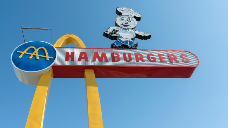 An old McDonald's sign