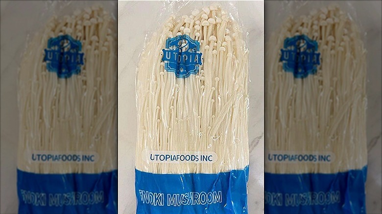 Utopia Foods enoki mushrooms