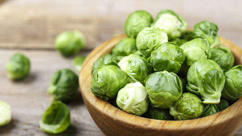 bowl of Brussels sprouts