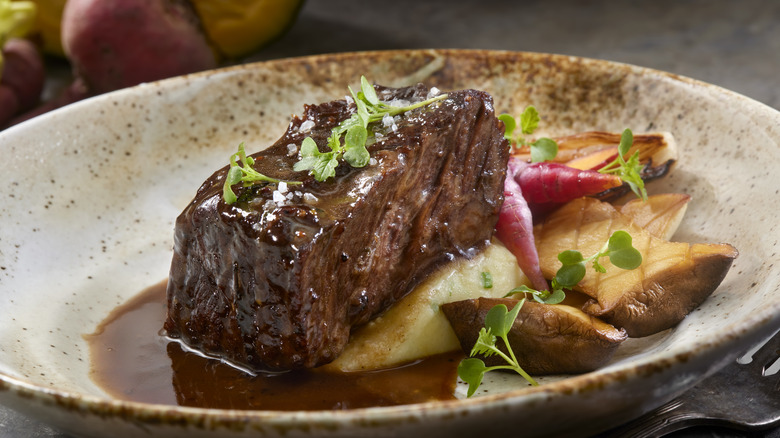 Braised Short Ribs with sauce