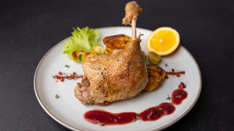 Plated Duck Confit