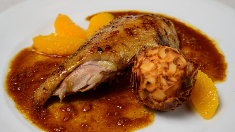 Plate of Duck à l'Orange