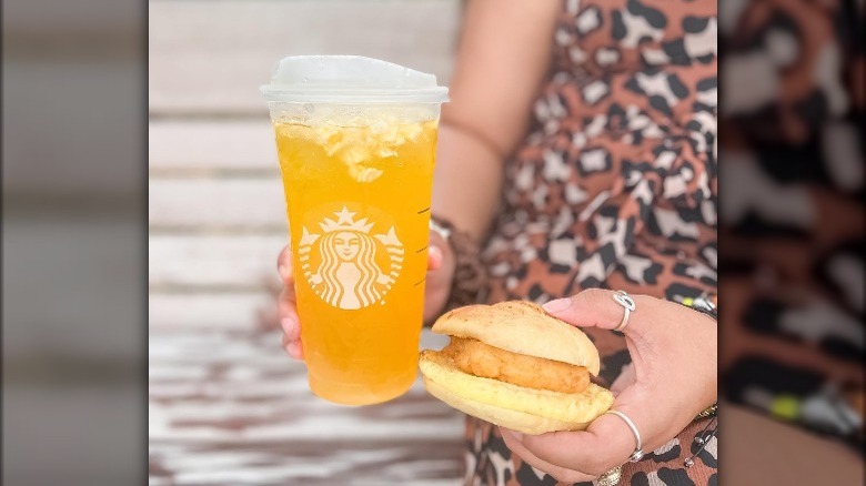 Starbucks' Chicken, Maple Butter, and Egg Sandwich