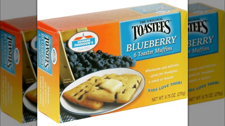 Box of Howard Johnson's blueberry toastees