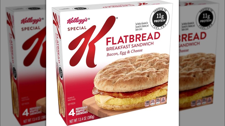 Special K flatbread breakfast sandwich box