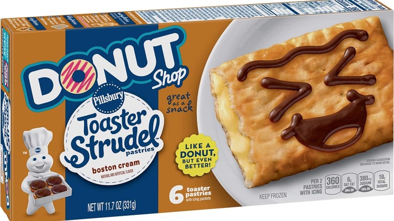 Pillsbury boston cream pie toaster strudels packaging