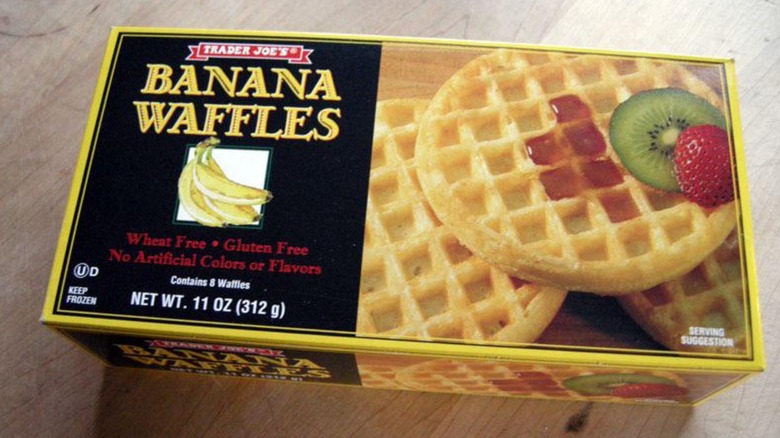 Box of Trader Joe's banana waffles